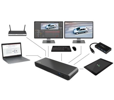 Startech.com Thunderbolt 3 2x 4K Docking Station voor laptops alleen Windows