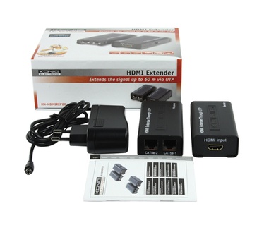 König Konig König, HDMI Verlenger via UTP (Zwart) (KN-HDMIREP20)