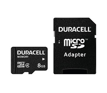 Duracell microSD Class 4 inclusief SD-adapter 8GB