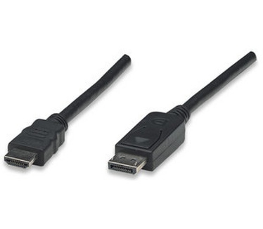 Techly DisplayPort to HDMI Cable Converter 5 m ICOC DSP-H-050 Zwart