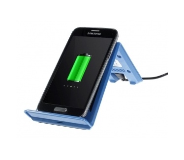 Itian Qi charging stand - draadloze oplader met stand - blauw