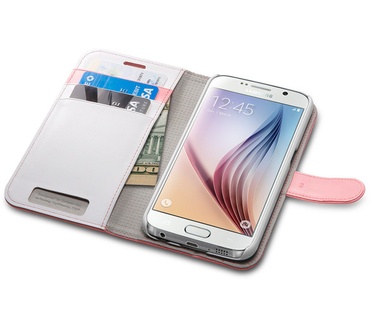 Spigen Wallet S Samsung Galaxy S6 Case Roze