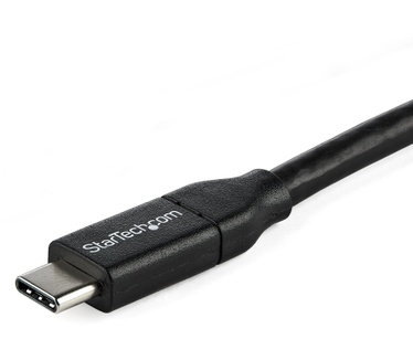 Startech.com USB-C naar USB-C kabel met 5A/100 W Power Delivery M/M 1 m USB 2.0 USB-IF certificatie Zwart