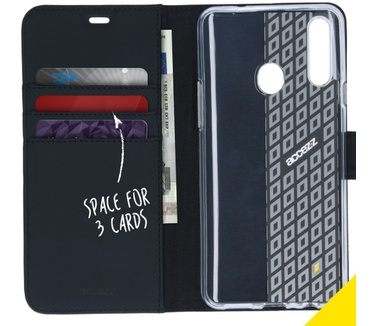 Accezz Wallet Softcase Bookcase Samsung Galaxy A20s - Zwart (Galaxy A20s) Zwart