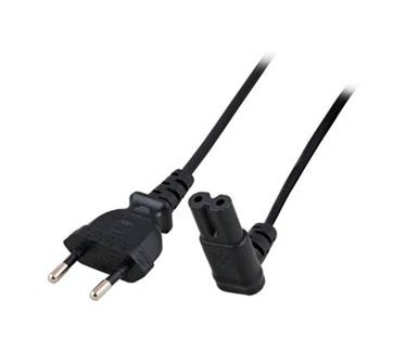 ACT 230V aansluitkabel Euro male - C7 female (haaks down)