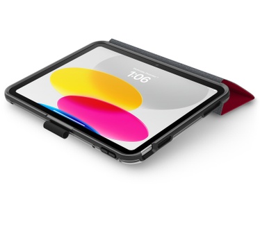 Otterbox OtterBox Symmetry Folio-hoes voor iPad 10th gen, schokbestendig, valbestendig, dunne beschermende folio-hoes, getest volgens militaire standaard, Rood, Geen retailverpakking