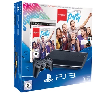 Sony PlayStation 3 Slim (2012) 12GB + Singstar Ultimate Party Zwart