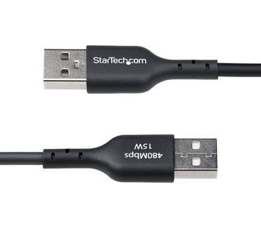 Startech.com 15cm USB-A naar USB-C Laadkabel, USB-A naar USB Type-C Oplaadkabel, Opladen & Synchroniseren, Fast Charge 3A, USB 2.0 Datakabel, TPE Mantel, Zwart