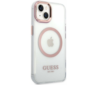 Guess MagSafe Back Case iPhone 14 Plus (6.7") Roze