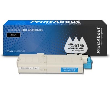 PrintAbout Huismerk OKI 46490608 Toner Zwart