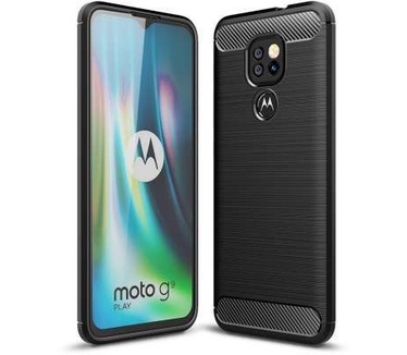 qMust Motorola Moto E7 Plus Rugged TPU Case - Zwart