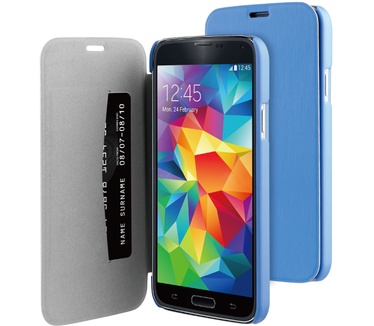 BeHello Samsung Galaxy S5 / S5 Neo Book Case Blue