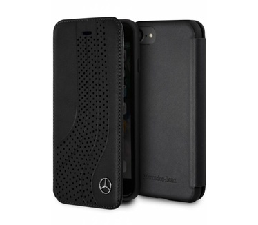 Mercedes-Benz Originele Upward Wave Bookcase voor de Apple iPhone 6 / 6S / 7 / 8 - Zwart  Zwart