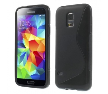 Kees S-line Gel Hoesje Samsung Galaxy S5 Mini - Zwart