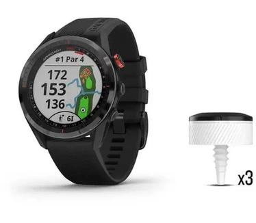 Garmin Approach Golf Horloge S62-CT10 Bundel, Zwart (Zwart)