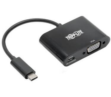Tripp-Lite USB C to VGA Adapter Zwart
