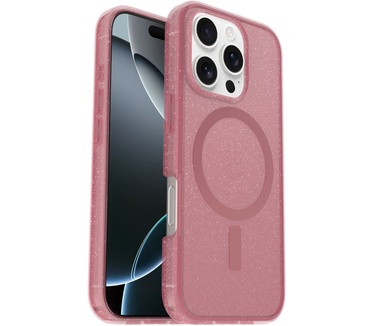 Otterbox Symmetry Series Clear voor MagSafe voor iPhone 16 Pro, Thimbleberry (iPhone 16 Pro) Transparant