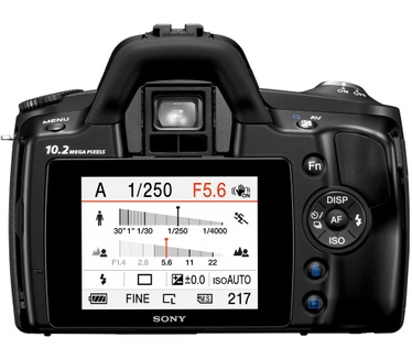 Sony Alpha DSLR-A230 Zwart