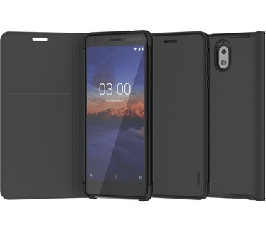 Nokia Slim Flip Case (Nokia 3.1) Zwart