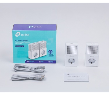 TP-Link AV1000 Gigabit Powerline Starter Kit met ingebouwd stopcontact TL-PA7010P KIT