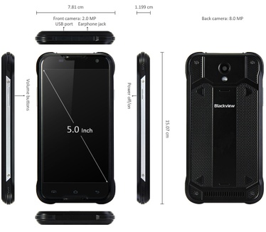 blackview bv5000 Zwart