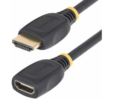 Startech.com 1m HDMI 2.0 Verlengkabel, High Speed HDMI Port Saver Kabel, 4K 60Hz, HDMI Male naar Female HDMI Adapter Kabel, HDMI Extender, M/F