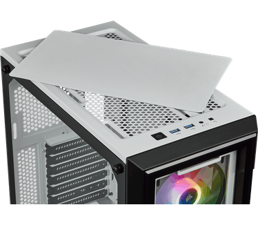 Corsair iCUE 220T RGB Tempered Glass Mid-Tower Smart Case Zwart