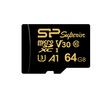 Silicon Power Golden Series Superior microSD, 64GB