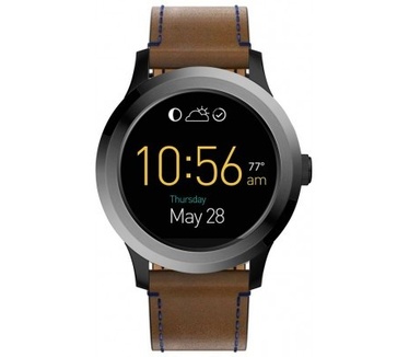 qMust Lederen armband voor Fossil Q Founder 2.0 - Coffee