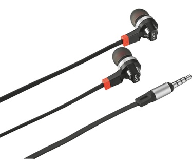 Trust GXT 308 In-Ear Gaming Headset (Rood, Zilver, Zwart)