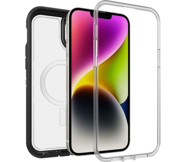 Otterbox OtterBox Defender XT-hoes voor iPhone 14 Plus met MagSafe, schokbestendig, valbestendig, ultrarobuust, 5x getest volgens militaire standaard, Black Crystal, Geen retailverpakking