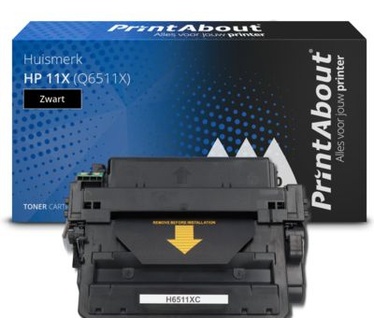 PrintAbout Huismerk HP 11X (Q6511X) Toner Zwart Hoge capaciteit