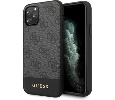 Guess 4G Stripe Hard Case - Apple iPhone 11 Pro (5.8'') - Grijs  Grijs