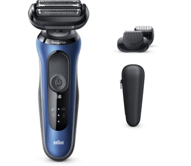 Braun Series 6 60-B1500s Elektrisch Scheerapparaat Met Baardtrimmer, Blauw