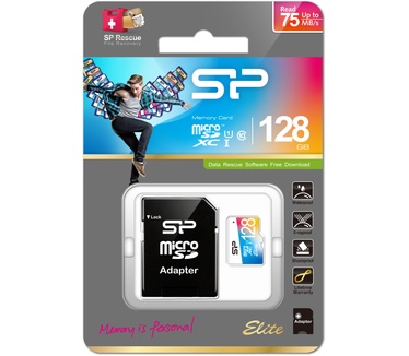 Silicon Power Elite microSDHC/XC UHS-I 75MB/s 128GB