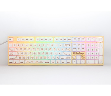 Ducky One 2 Shiba Says, RGB, MX Silent, Qwerty US, Geel