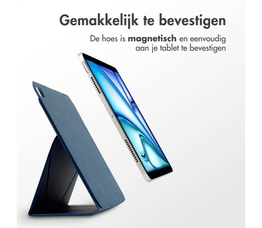 Accezz High Stand tablet case Apple iPad Air 11 inch (2025) M3 / (2024) M2 / Air 5 (2022) / Air 4 (2020) - Donkerblauw