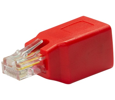 LogiLink RJ45 Crossover adapter, red