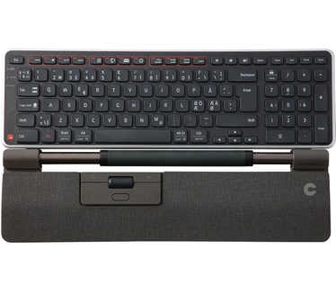 Contour Design RollerMouse Pro draadloos met Slim polssteun in stof Donkergrijs