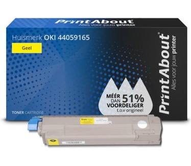 PrintAbout Huismerk OKI 44059165 Toner Geel