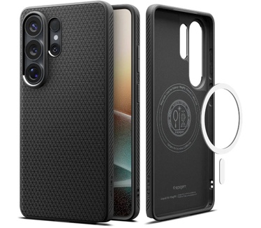 Spigen Liquid Air (MagFit) (iPhone 16e) Zwart