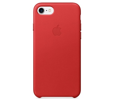Apple iPhone 7 Leren Hoesje Rood