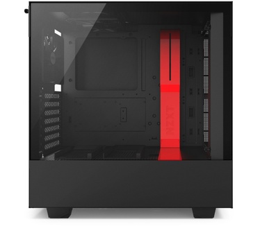 NZXT H500 Zwart/Rood