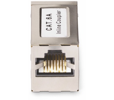 Startech.com Shielded RJ45 Koppelstuk, Inline Cat6a Coupler, Female naar Female (F/F) T568B Connector, Shielded Ethernet Kabel Verlengstuk