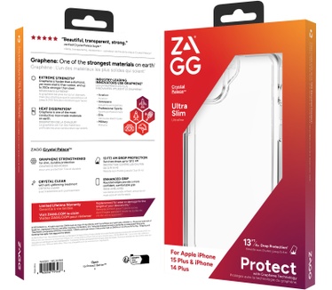 Zagg Crystal Palace (iPhone 15/14 Plus) Transparant