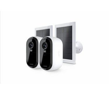 Arlo ESSENTIAL 2 2K Outdoor Camera 2pack W/2 Solar Panel BNDL