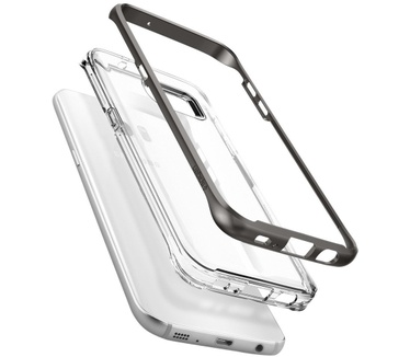 Spigen Neo Hybrid Crystal Samsung Galaxy S7 edge Case - 556CS20047 - Gunmetal