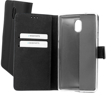 Mobiparts Premium Wallet TPU Case Nokia 3 Black