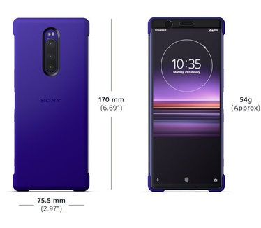 Sony Xperia 1 Style Cover Touch SCTI30 Paars (Xperia 1) Paars