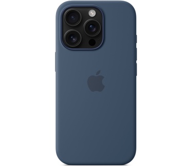Apple Siliconen Back Cover met MagSafe - iPhone 16 Pro Denim